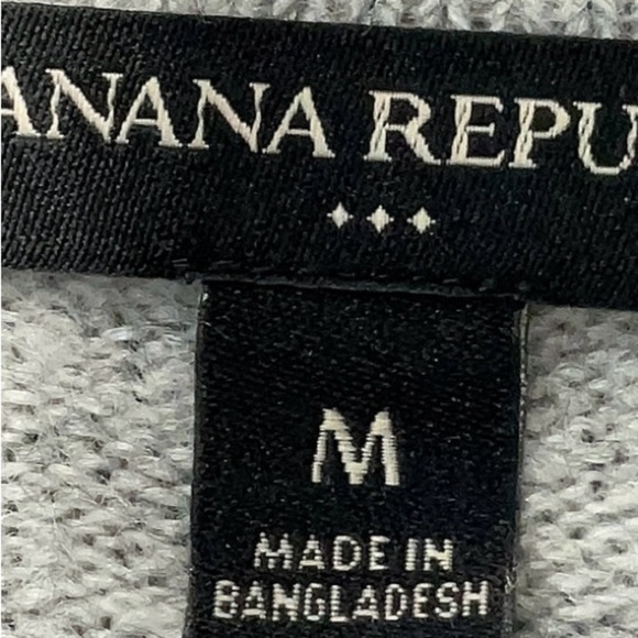 Banana Republic Heather Gray V-Neck Sweater - Picture 3 of 5